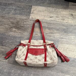 Red Dooney and Burke with gray canvas, beautiful like new condition